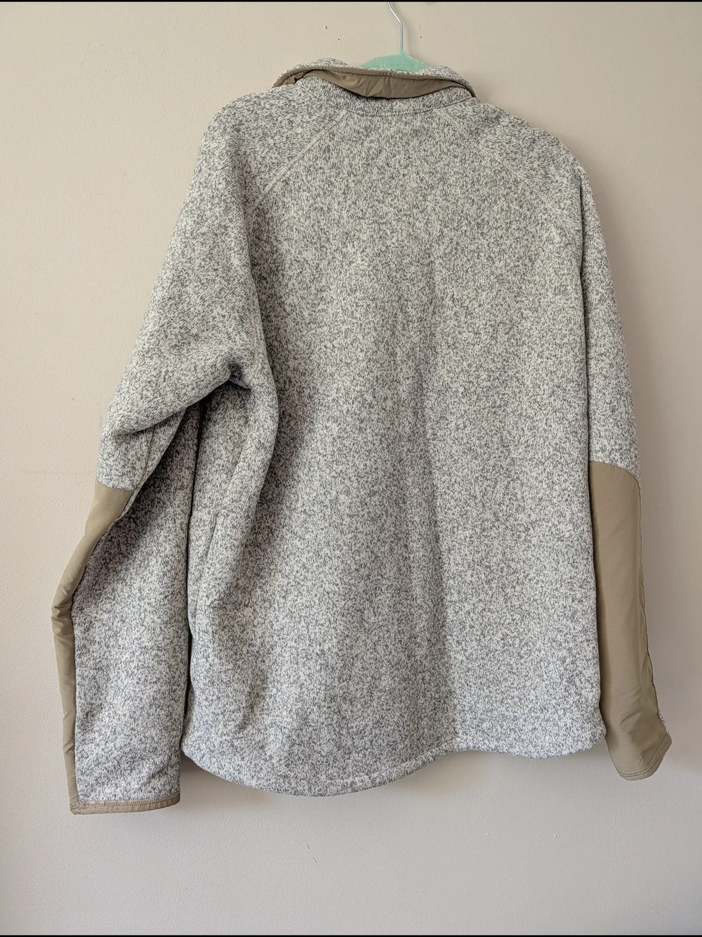 The North Face Men’s Gordon Lyons Heathered Cream Jacket with Tan Accents Size L